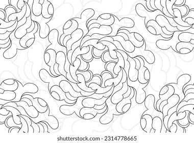 mandala decorative element ornamental composition ornament freehand drawing pattern print