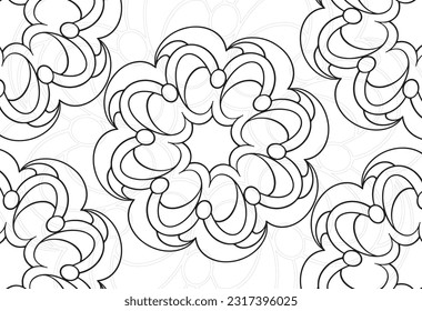 Mandala dekorative Elemente Zierkomposition Freehand Zeichnung Muster Printliniendesign Postkartenhintergrund Medaillons