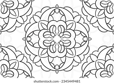 mandala elemento decorativo composición ornamental ornamento patrón de dibujo a mano alzada línea de impresión postales fondo medallón decoración de contorno gótico estilo floral