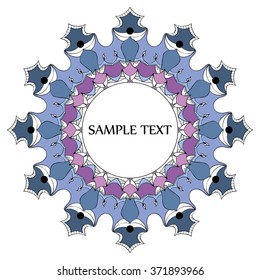 Mandala with decorative elements.Vector background. Vintage decorative elements. Hand drawn