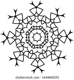 Mandala Decorative Lines Vektorillustration Design. Vintage dekorative Elemente. 