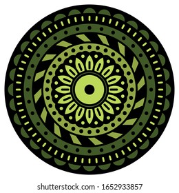 Mandala decorative ornament. Can be used for greeting card, phone case print, etc. Hand drawn background
