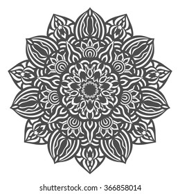 Mandala. Decorative ornament element pattern. Hand drawn ethnic tribal background template