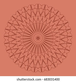 Mandala decorative ornament. Vector illustration. for coloring book, greeting card, invitation.