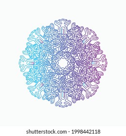Mandala Decorative And Ornamental Abstract Colorful design