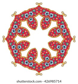 Mandala. Decorative round ethnic pattern. Vector illustration.