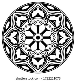 Mandala decorative round ornament. Can be used for greeting card, phone case print, etc.
