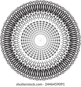 Mandala decorative round ornament. Can be used for greeting card, phone case print, etc. Hand drawn background, vector isolated on white