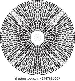  Mandala decorative round ornament. Can be used for greeting card, phone case print, etc. Hand drawn background, vector isolated on white.
