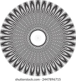  Mandala decorative round ornament. Can be used for greeting card, phone case print, etc. Hand drawn background, vector isolated on white