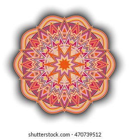 Mandala. Decorative Round Ornament Pattern. Vintage geometric elements.