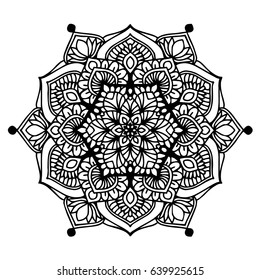 Mandala Decorative round ornaments. Unusual flower shape. Oriental
vector, Anti-stress therapy pattern.