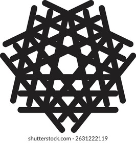 A mandala Decorative round ornaments Wicker design elements Logo design for business yoga, backgrounds for posters, icons for programs and websites shape of the flower islamic pattern triangle