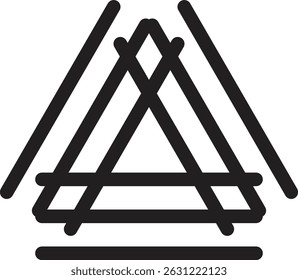 Un mandala Ornements ronds décoratifs en osier éléments de design Logo design pour le yoga d'affaires, arrière-plans pour les affiches, icônes pour les programmes et sites web forme de la fleur motif islamique triangle
