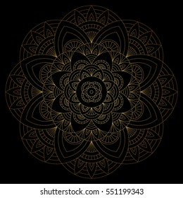 Mandala. Decorative vintage design. Vector illustration.