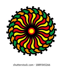 mandala design with abstract shape. colorful vector. ornament and decoration motif concept. template for wallpaper, patterns, carpet, textile and seamless