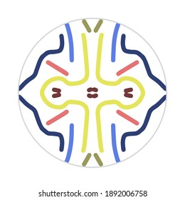 mandala design with abstract shape. colorful vector. ornament and decoration motif concept. template for wallpaper, patterns, carpet, textile and seamless