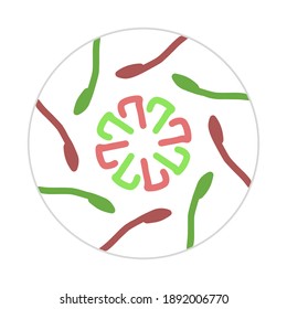mandala design with abstract shape. colorful vector. ornament and decoration motif concept. template for wallpaper, patterns, carpet, textile and seamless