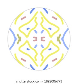 mandala design with abstract shape. colorful vector. ornament and decoration motif concept. template for wallpaper, patterns, carpet, textile and seamless