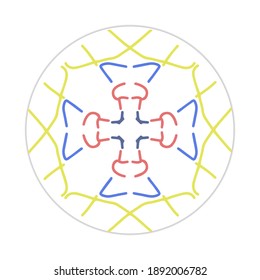 mandala design with abstract shape. colorful vector. ornament and decoration motif concept. template for wallpaper, patterns, carpet, textile and seamless
