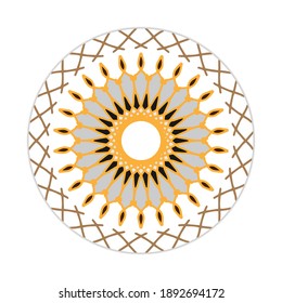 mandala design with abstract shape. colorful vector. ornament and decoration motif concept. template for wallpaper, patterns, carpet, textile and seamless
