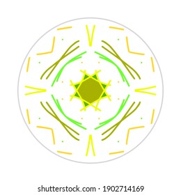 mandala design with abstract shape. colorful vector. ornament and decoration motif concept. template for symbol or wallpaper