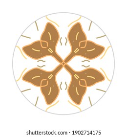 mandala design with abstract shape. colorful vector. ornament and decoration motif concept. template for symbol or wallpaper