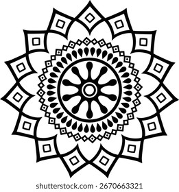 Mandala Design Ästhetische Vektor EPS Datei. 