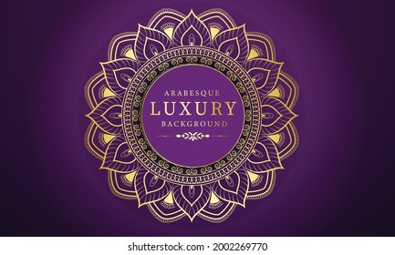 Diseño Mandala con estilo árabe-oriental islámico. Diseño abstracto