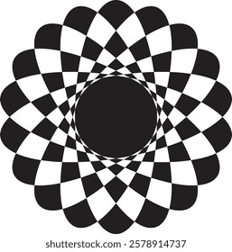 mandala design art background white
