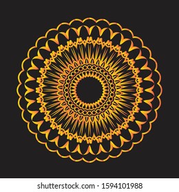 Mandala design for mandala art illustration, mandala tattoo, symbol, henna, ornament, mandala doodle. Coloring book  and any other kind of design