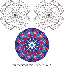 Mandala Design Art und Illustrator