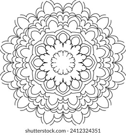 Mandala design art and illustrator