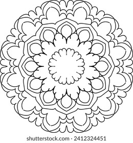 Arte de diseño e ilustrador de Mandala