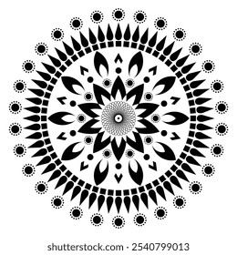 Mandala design Art Template Flower