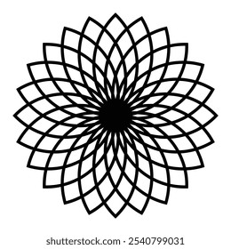 Mandala design Arte Modelo Flower