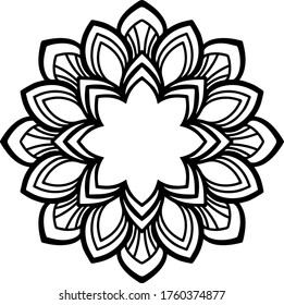 Mandala Design für Kunstwerke Dekoration, Farbbuch oder auch Tattoo.