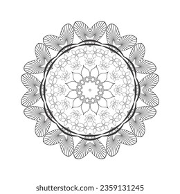 mandala design for background and coloring page
