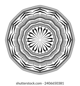 Mandala-Design für Hintergrund- und Farbseiten