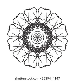 Mandala design for background design and coloring pages