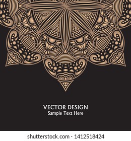 mandala design background, greeting card