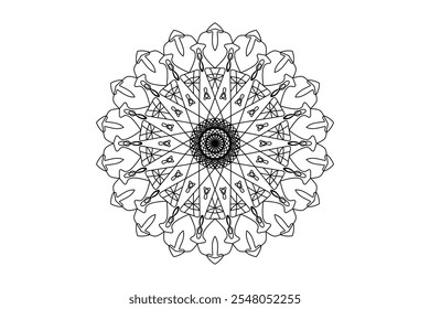 Diseño de mandala con hermoso trabajo
