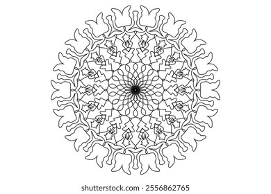 Mandala Design with Beautiful Work