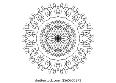 Mandala Design with Beautiful Work