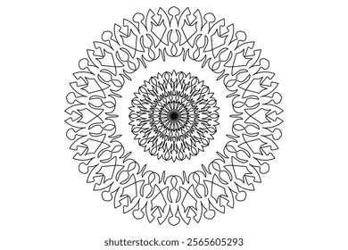 Mandala Design with Beautiful Work