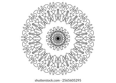 Mandala Design with Beautiful Work