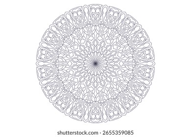 Diseño de mandala con hermoso trabajo