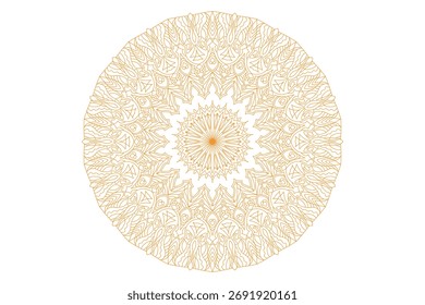 Diseño de mandala con hermoso trabajo