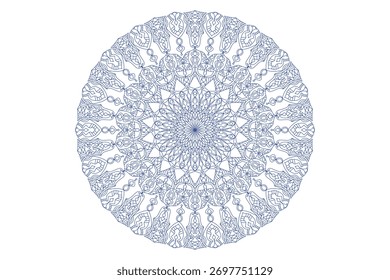 Diseño de mandala con hermoso trabajo