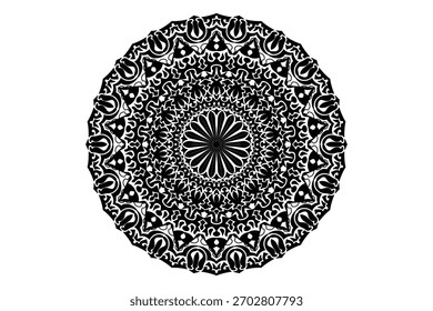 Mandala Design mit schöner Arbeit
